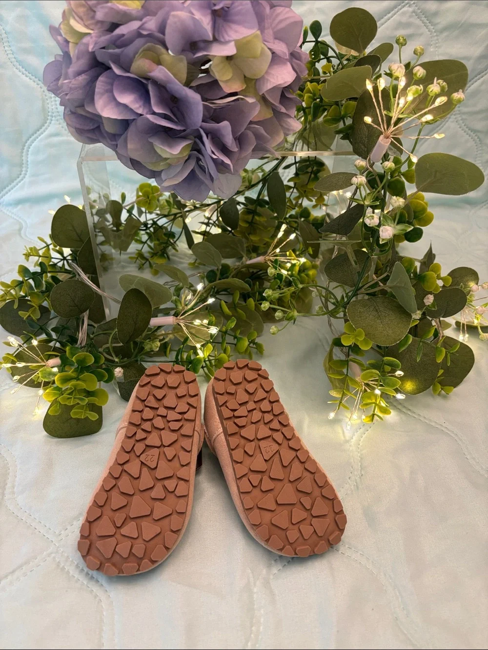 Toddler Suede Buckle Shoes in Tan